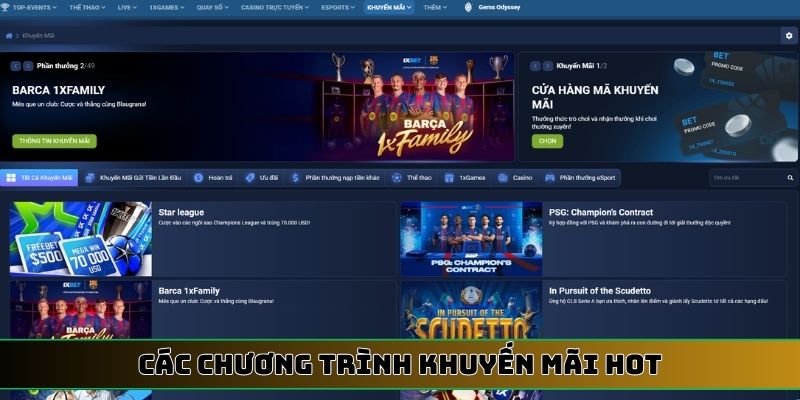 Các chương trình khuyến mãi HOT
